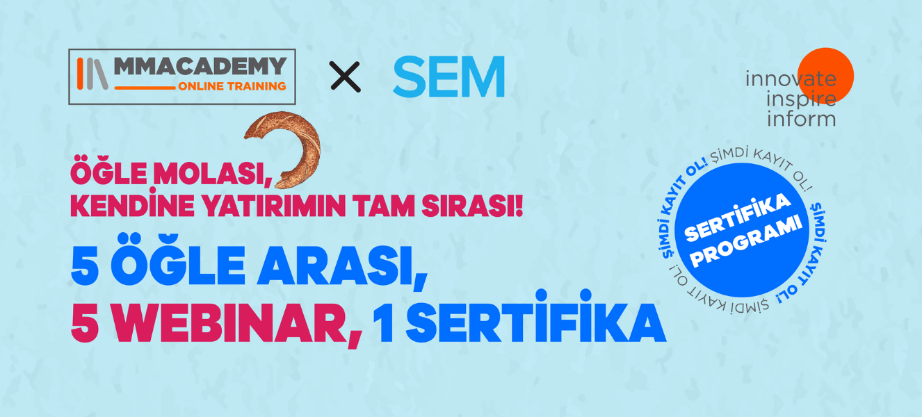 5 Öğle Arası, 5 Webinar, 1 Sertifika